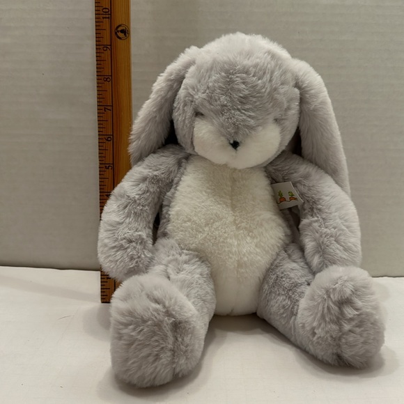 Bunnies by the Bay Rabbit Plush Soft Grey Sitting Little Nibble Bunny Stuffy - Picture 5 of 5